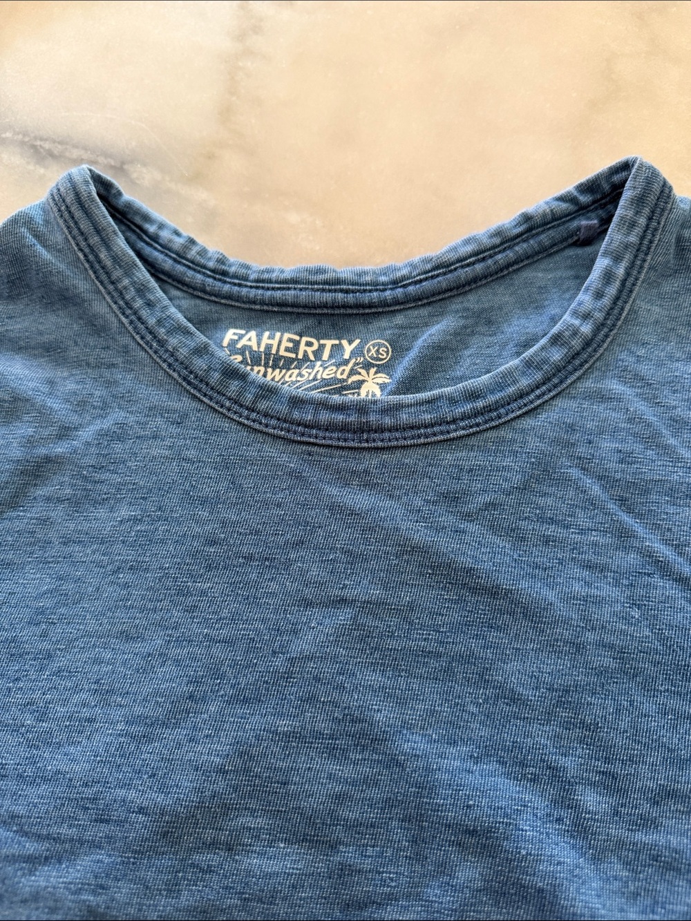 Faherty Sunwashed Regenerative Short Sleeve Tee - Picture 7 of 16
